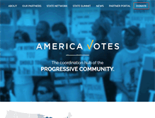 Tablet Screenshot of americavotes.org